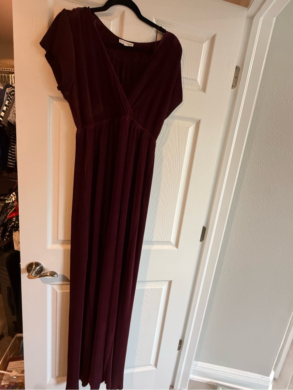 Baltic Born Deep Burgundy Maxi Dress